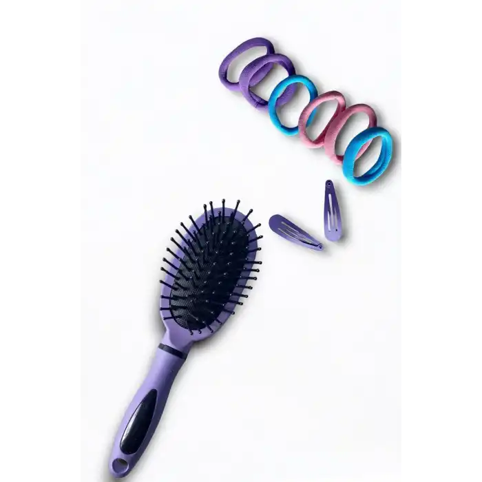 Mor Renk Tarak Ve Toka Set