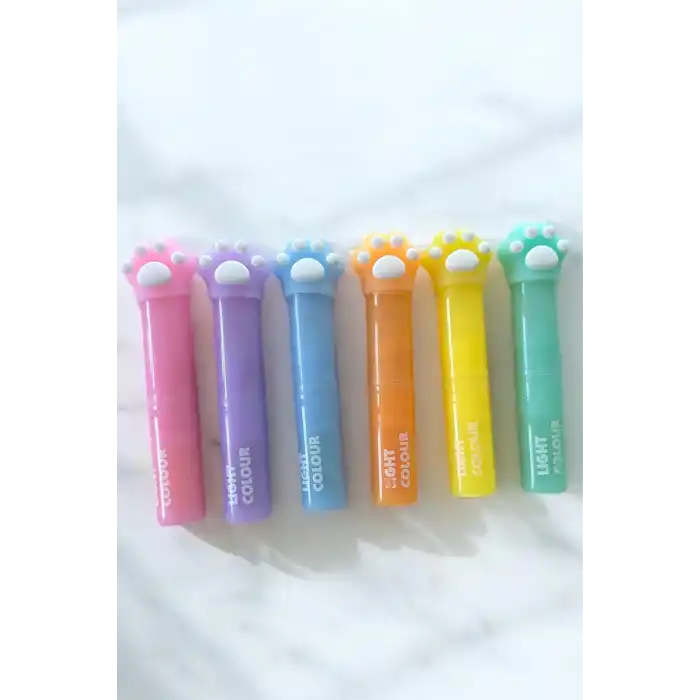 Pati Figürlü 6lı Fosforlu Kalem Set