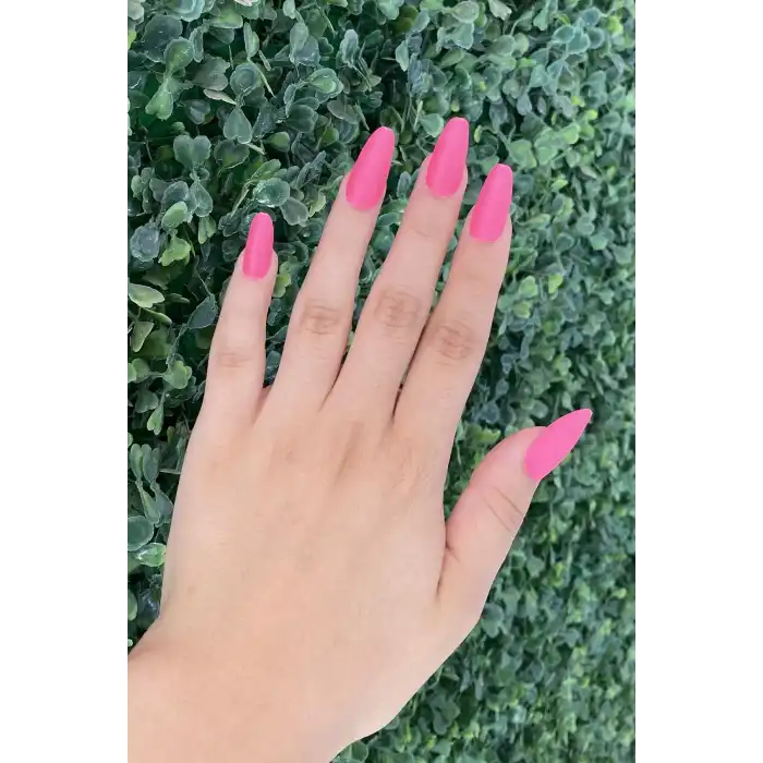 Pembe Renk 12li Takma Takma Tırnak (Yapıştırıcılı)