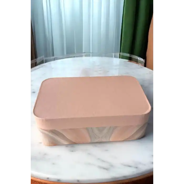 Pembe Renk Ayna Detaylı Takı Organizeri