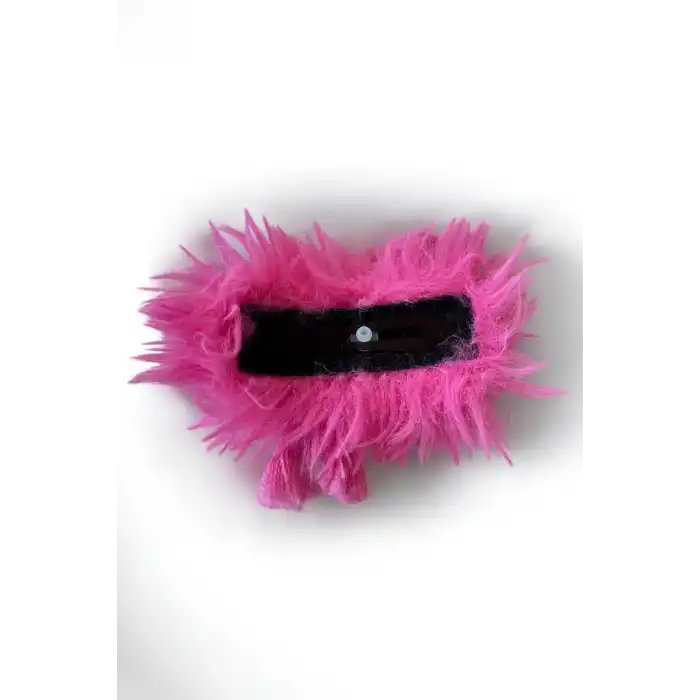 Pembe Renk Canavar Figürlü Charm Takılabilir Saç Fırçası/Tarak