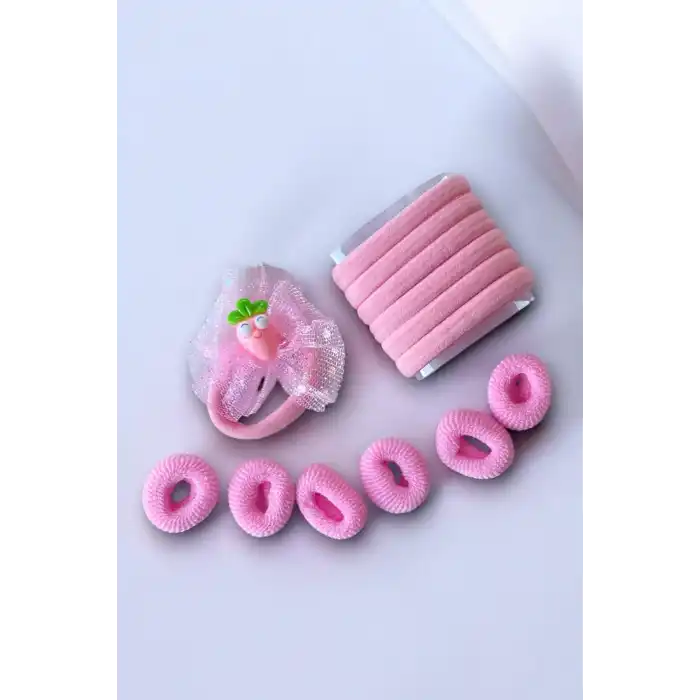 Pembe Renk Çantalı Çocuk Toka Set