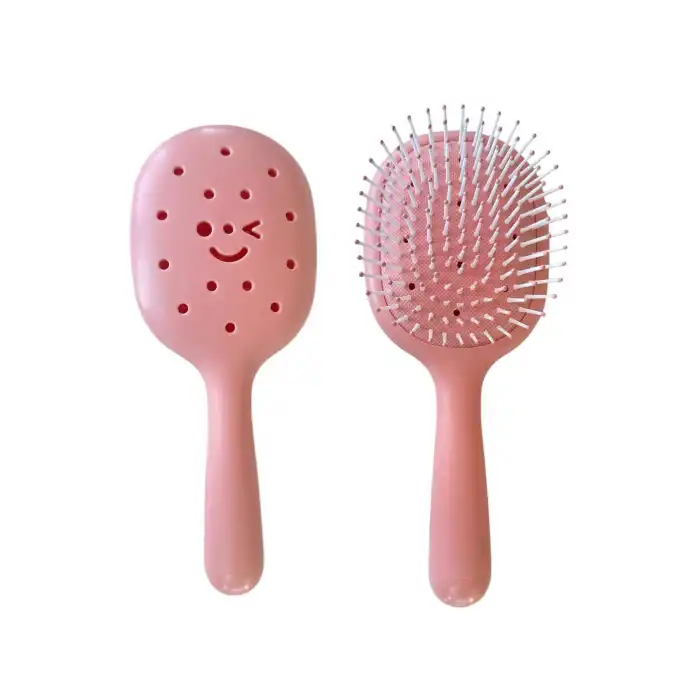 Pembe Renk Charm Takılabilen Saç Tarama Fırçası/ Tarak