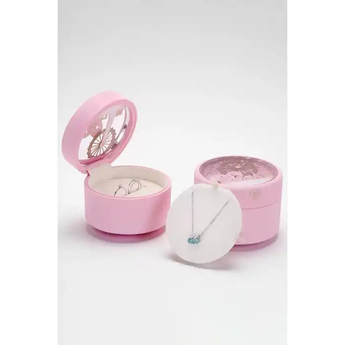 Pembe Renk Dokunmatik Işıklı Takı Organizeri