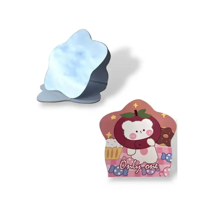 Pembe Renk Karışık Figürlü Masa Aynası