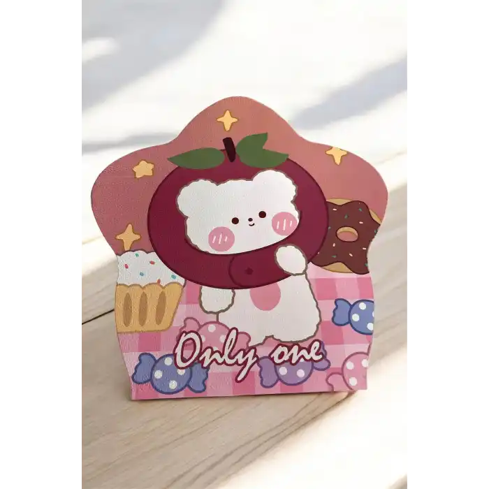 Pembe Renk Karışık Figürlü Masa Aynası