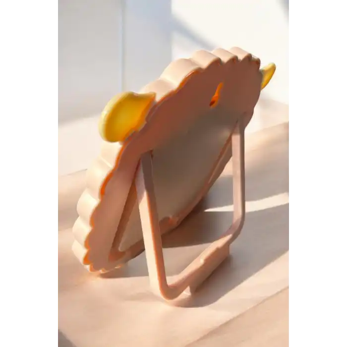 Pembe Renk Koyun Figürlü Masa Aynası