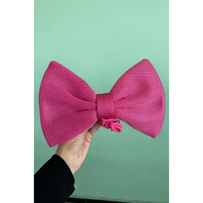 Pembe Renk Kurdele Detaylı İpli Telefon Askısı