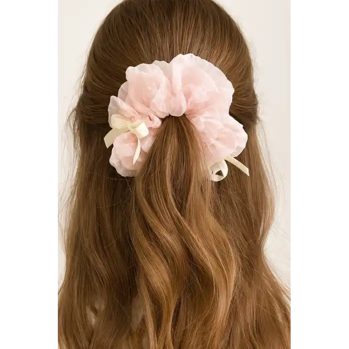 Pembe Renk Kurdele Figürlü Simit Toka