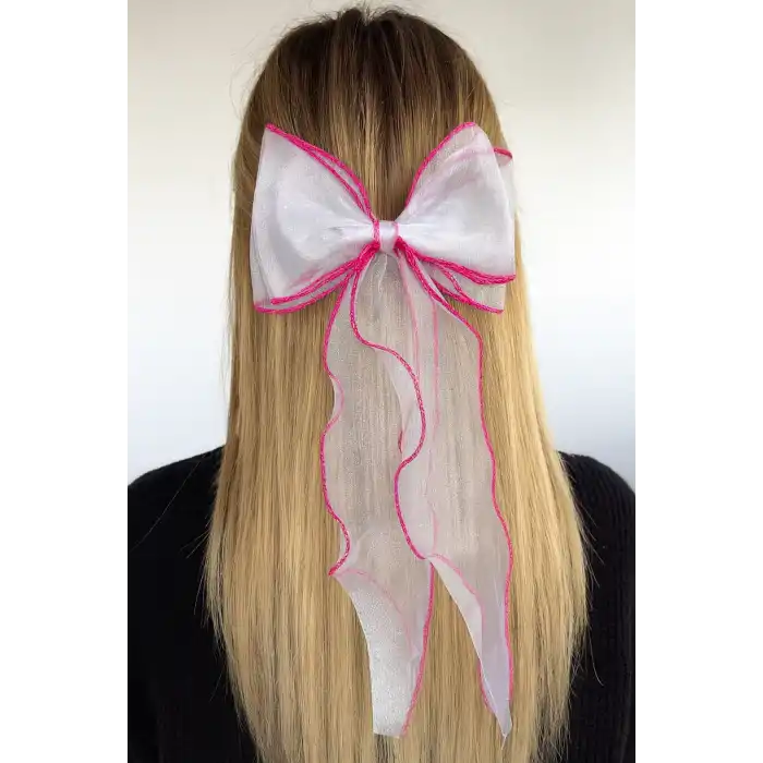 Pembe Renk Kurdele Otomat Toka