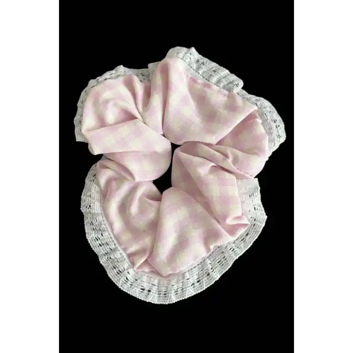 Pembe Renk Pötikare Desenli Simit Toka