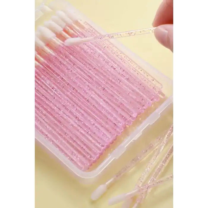 Pembe Renk Sim Detaylı Ruj Sürme Çubuğu