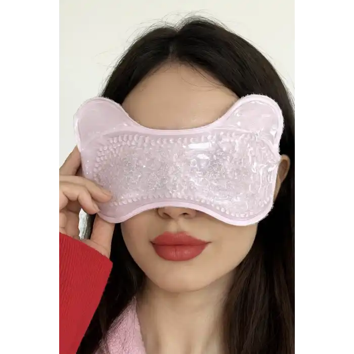 Pembe Renk Soğuk Kompres Jel Göz Altı Morlukları Azaltmaya Soğuk Sıcak Kompres Jel