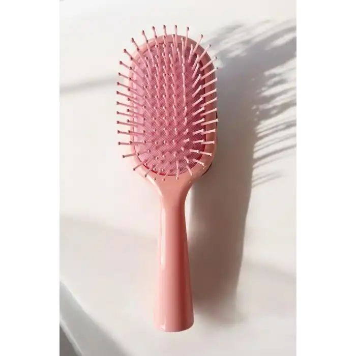 Pembe Renk Taş Ve Love Yazılı Saç Tarama Fırçası/ Tarak