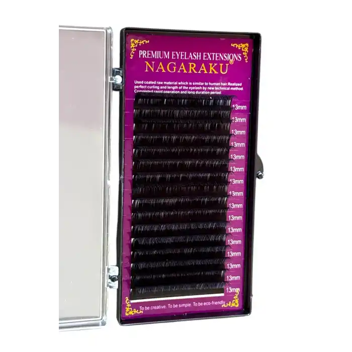 Saf İpek Kirpik 0.07 D Kıvrım 13 Mm