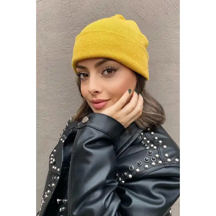 Sarı Renk Bere/ Şapka
