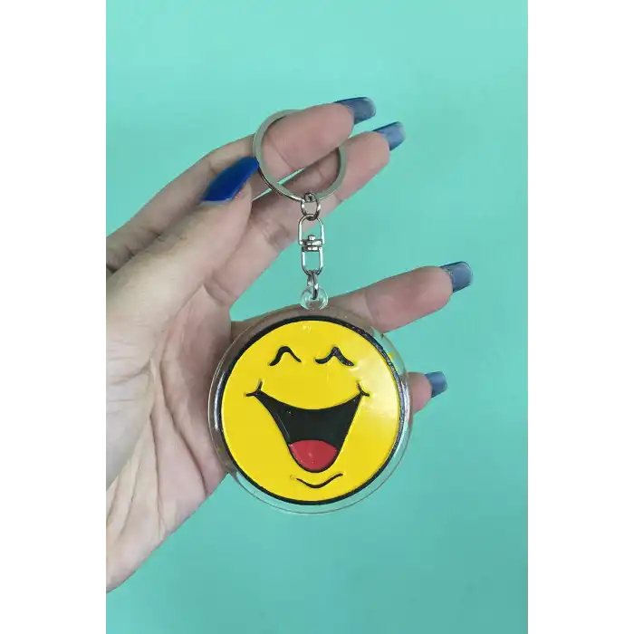 Sarı Renk Emoji Figürlü Anahtarlık