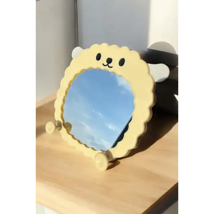Sarı Renk Koyun Figürlü Masa Aynası
