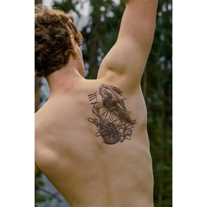 Savaşçı Geçici Dövme Tattoo