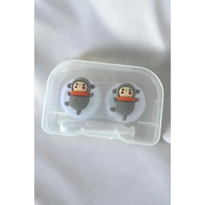 Şeffaf Renk Koyun Figürlü Lens Saklama Kutusu