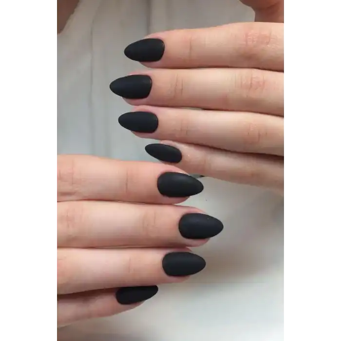 Siyah Renk 24lü Takma Tırnak Seti