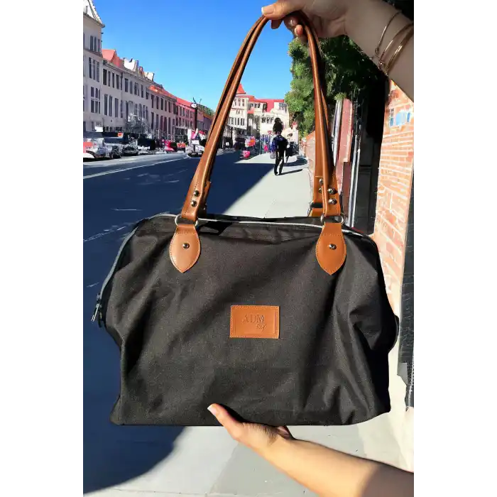 Siyah Renk Büyük Boy El Çantası/ Seyahat Çantası