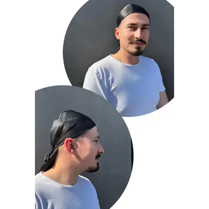 Siyah Renk Durag Bandana
