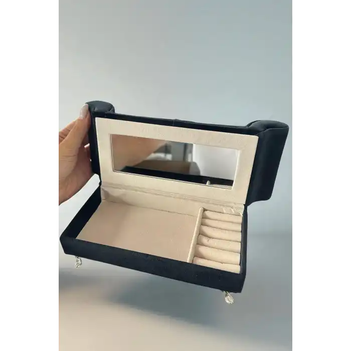 Siyah Renk Koltuk Figürlü Takı Organizeri