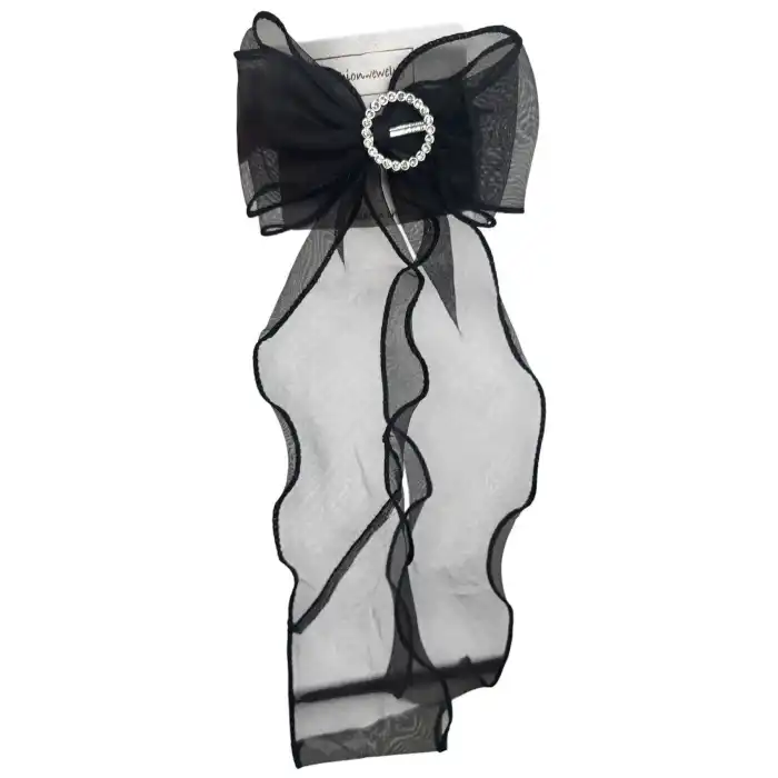 Siyah Renk Taş Detaylı Otomat Toka