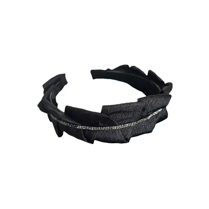 Siyah Renk Taş Detaylı Taç