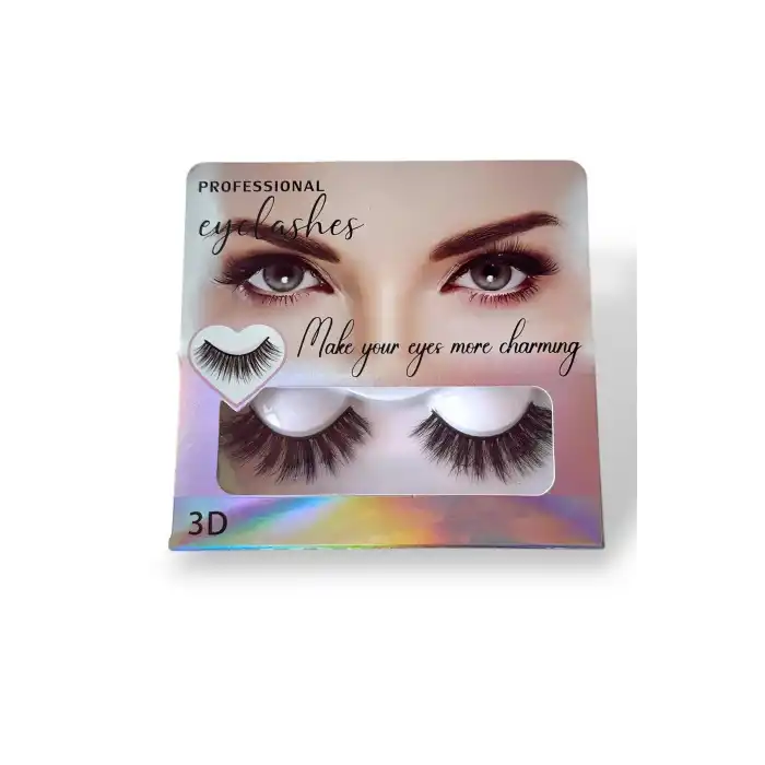 Siyah Renk Yoğun 3D Volüm İpek Takma Kirpik