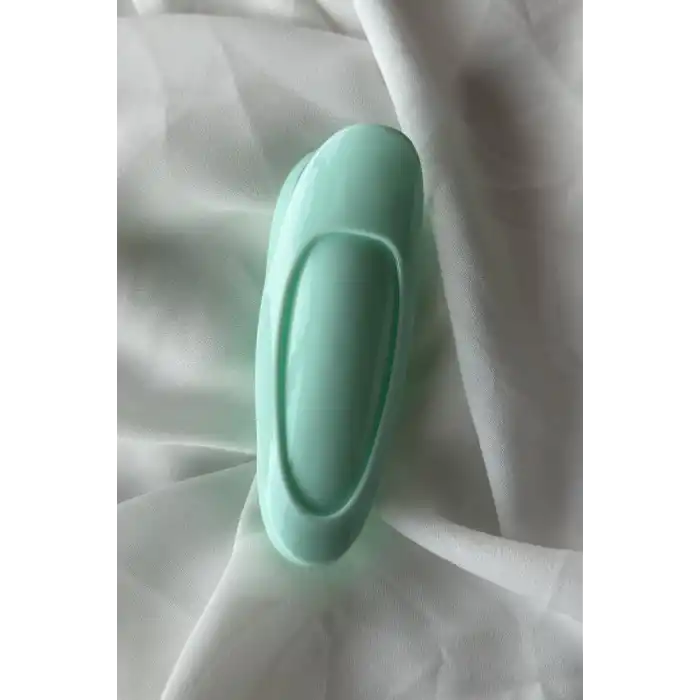 Su Yeşil Renk Tarak Detaylı Saç Kabartma Tokası (Tek)