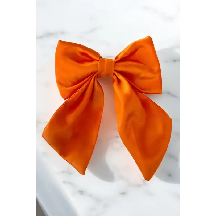 Turuncu Renk Kurdele Figürlü Otomat Toka