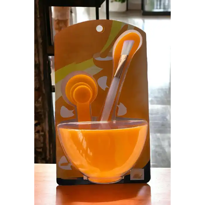 Turuncu Renk Yüz Maskesi Karıştırma Kabı