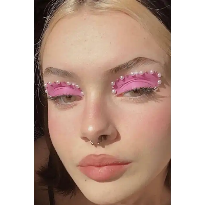 Vücut, Saç Ve Yüz Taşı/ Yapışkanlı İncili Yüz Sticker