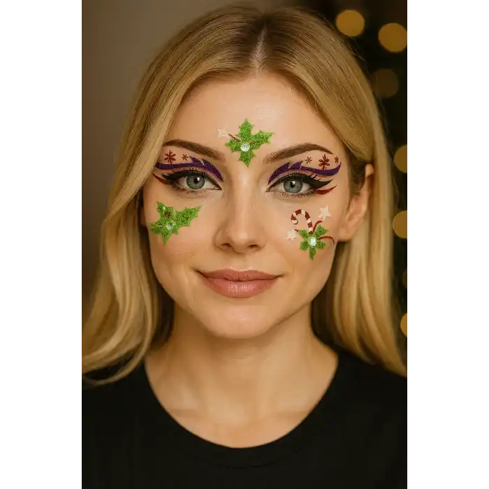 Yapışkanlı Yüz Dövme Tattoo