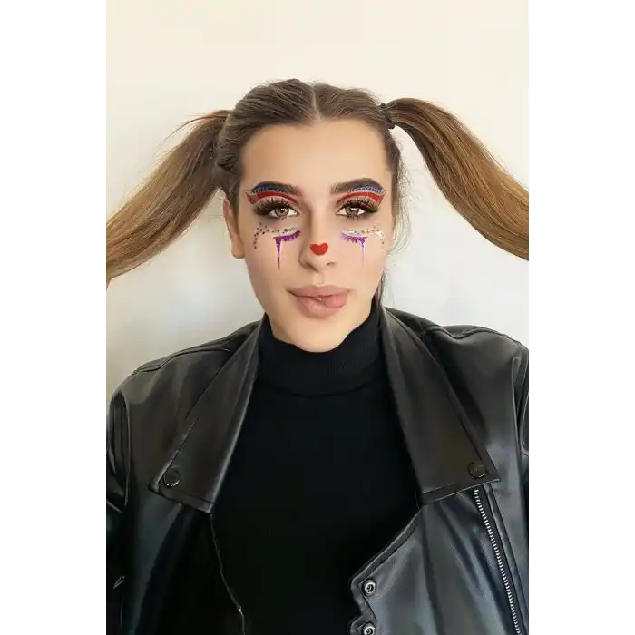 Yapışkanlı Yüz Dövme Tattoo