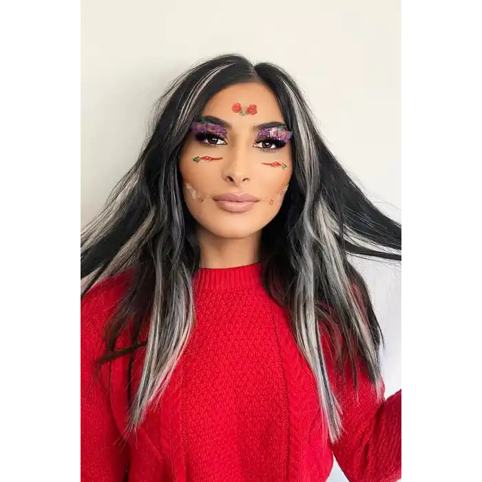 Yapışkanlı Yüz Dövme Tattoo