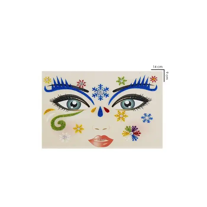 Yapışkanlı Yüz Sticker Dövme Tattoo