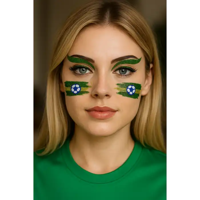 Yapışkanlı Yüz Stickeri Dövme Tattoo