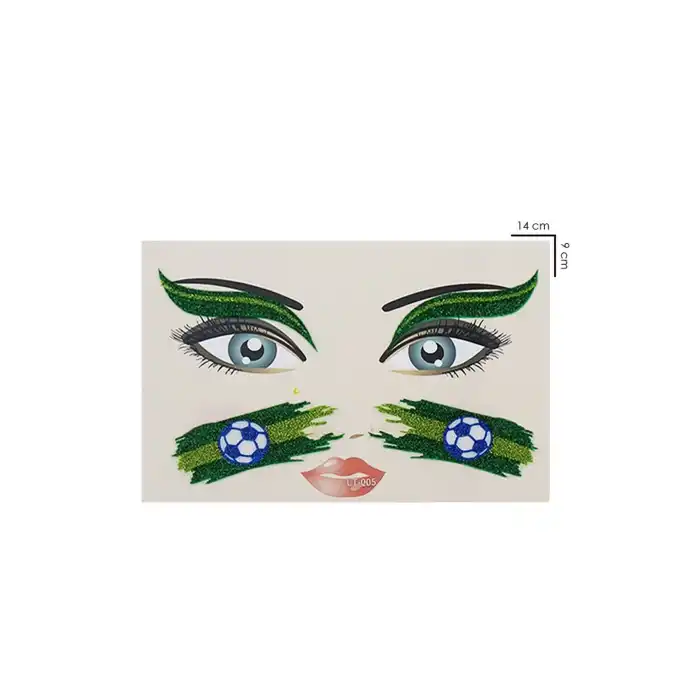 Yapışkanlı Yüz Stickeri Dövme Tattoo