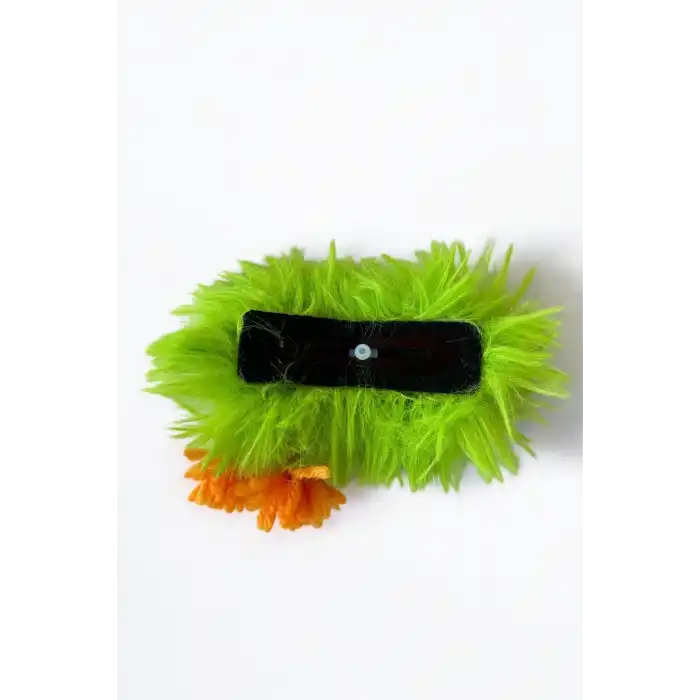 Yeşil Renk Canavar Figürlü Charm Takılabilir Saç Fırçası/Tarak