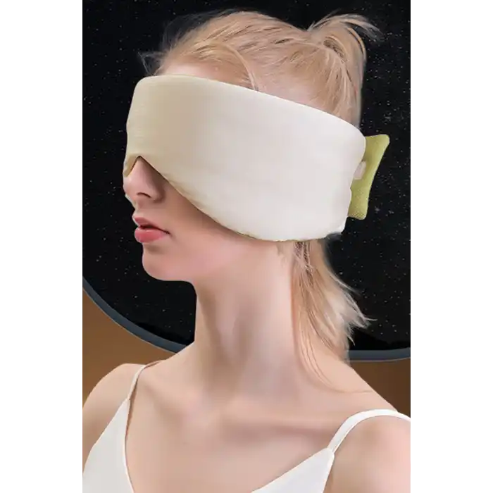 Yeşil Renk Çıtçıtlı Uyku Bandı