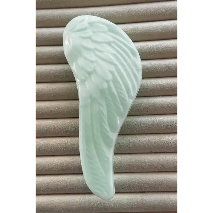 Yeşil Renk Kanat Figürlü Saç Tarama Fırçası/ Tarak