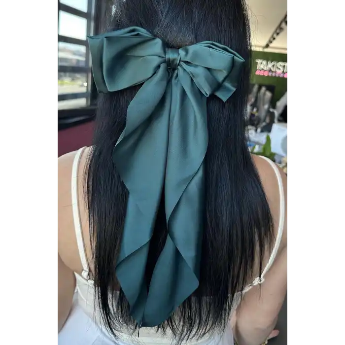 Yeşil Renk Kurdele Figürlü Otomat Toka