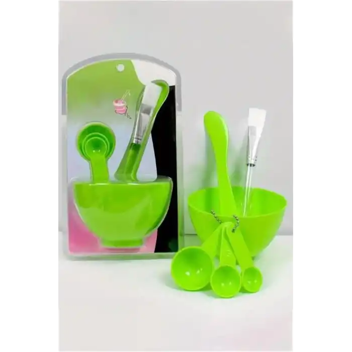 Yeşil  Renk Yüz Maskesi Karıştırma Kabı (Küçük Boy)
