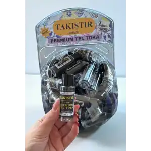 100lü Siyah Renk Kutulu Tel Toka Set