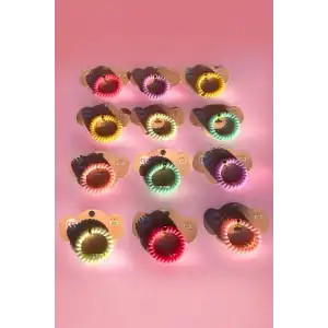 12li  Karışık Renk Helezon Toka Set