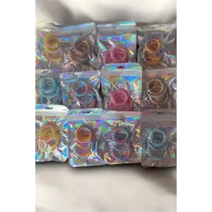 12li Karışık Renk Helezon Toka Set