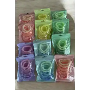 12li Karışık Renk Helezon Toka Set